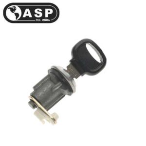 1972-1993 Mazda / MZ16 / X26 / X131 / Driver & Passenger / Door Lock Cylinder Pair / Coded / Chrome / DP-20-101 (ASP)