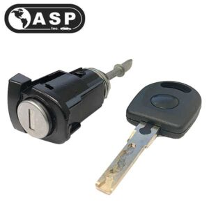 1998-2006 Volkswagen Audi / HU66 / RH Passenger Door Lock Cylinder / Coded / D-31-126 (ASP)