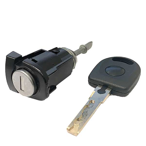 1998-2006 Volkswagen Audi / HU66 / RH Passenger Door Lock Cylinder / Coded / D-31-126 (ASP) - Image 2