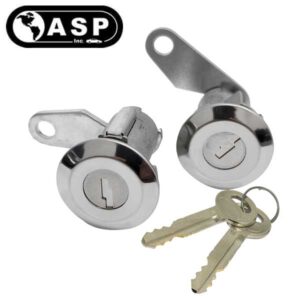 1967-2008 Ford Mercury Hummer / H50 / Driver & Passengers / Door Lock Cylinder / Pin Tumbler / Coded / Chrome / DP-42-102 (ASP)