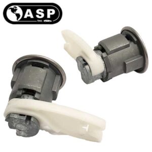 1986-1995 Ford Mercury Mazda / H54 / 10 Cut / Driver & Passengers / Door Lock Cylinder / Coded / Chrome / DP-42-122 (ASP)