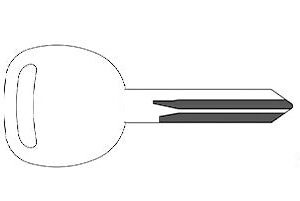 2004-2009 B107 / PT04 (PK3) - Z Keyway- Transponder Key (13 Chip) (AFTERMARKET)