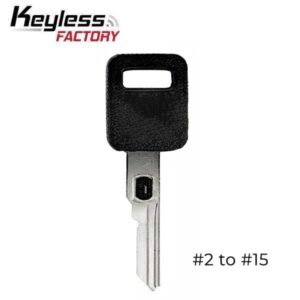 GM Single-Sided VATS Keys (2-15 VATS) (KeylessFactory)
