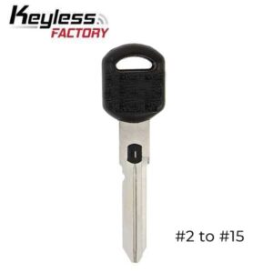 GM Double-Sided VATS Keys (2-15 VATS) (KeylessFactory)