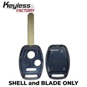 2002-2017 Honda / 3-Button Remote Head Key SHELL / HO01 / OUCG8D-380H-A, CWTWB1U545, CWTWBIU545 (AFTERMARKET)